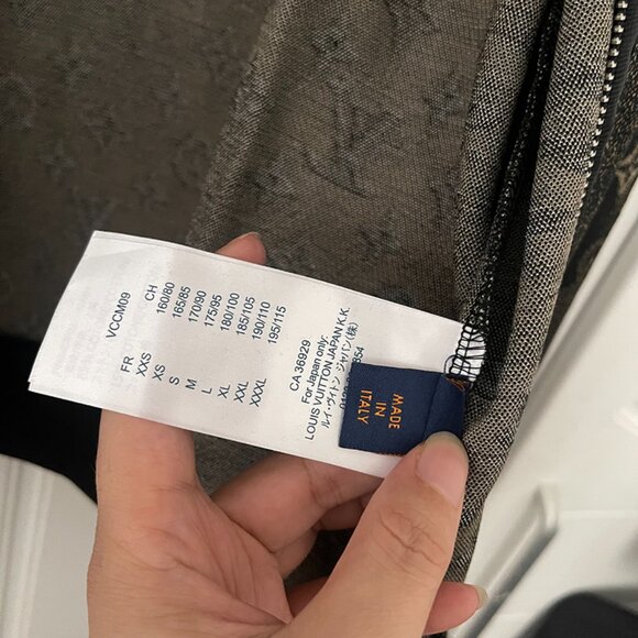 Louis Vuitton Black and Gold Monogram Bomber Jacket - Picture 7 of 9